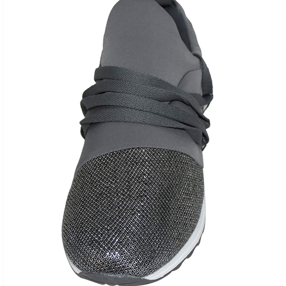 **SALE** Silver Slip On Sneakers - Picture 2 of 6